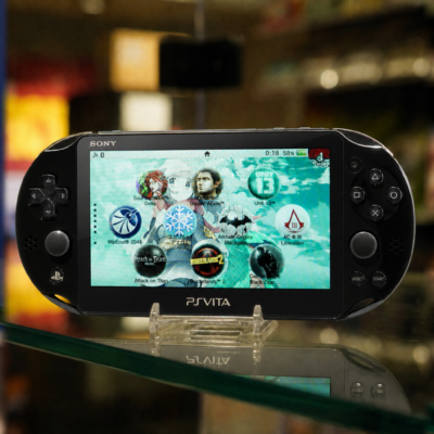 Home New 22 Black PS Vita Slim front view
